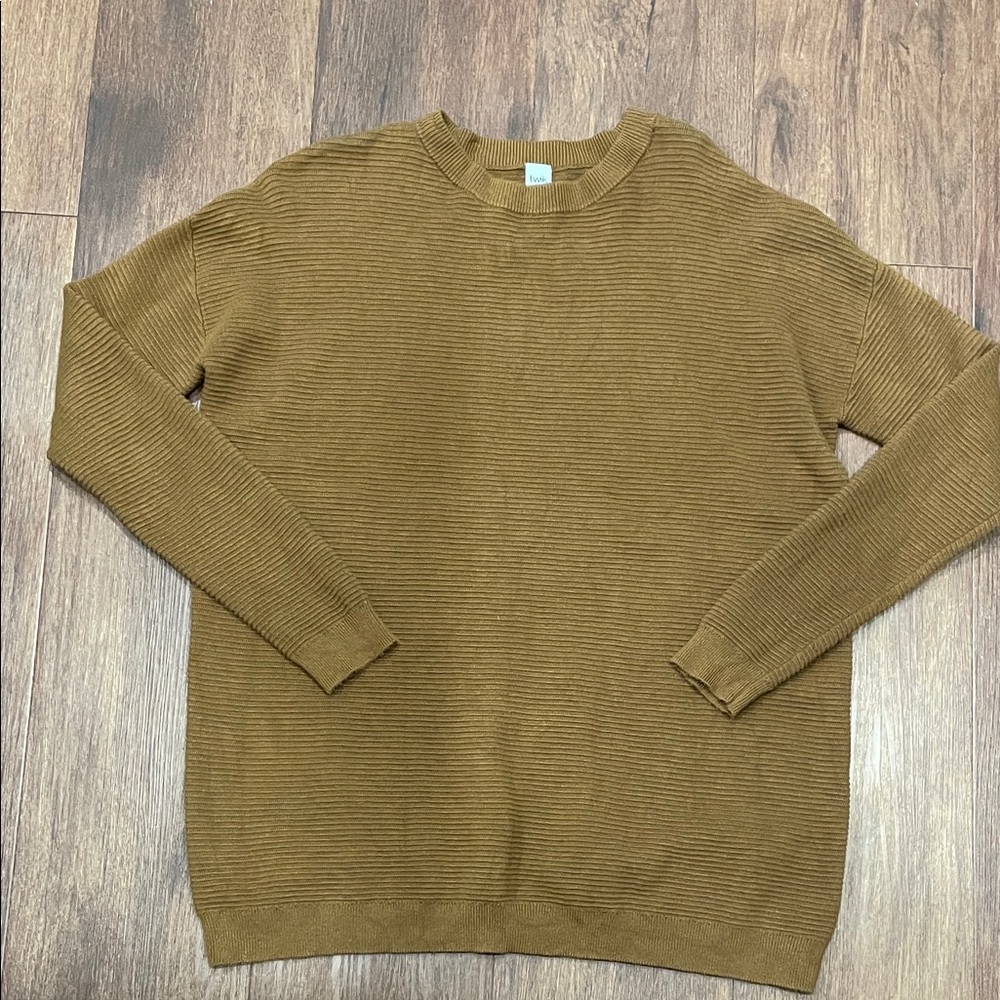 Twik Warm Brown Crew Neck Sweater